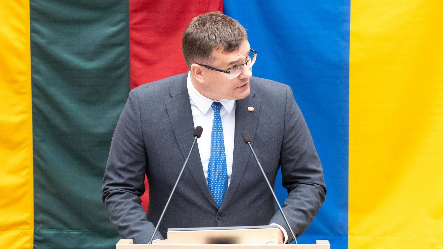 Laurynas Kasčiūnas, konservatorių lyderis. Juditos Grigelytės (VŽ) nuotr.