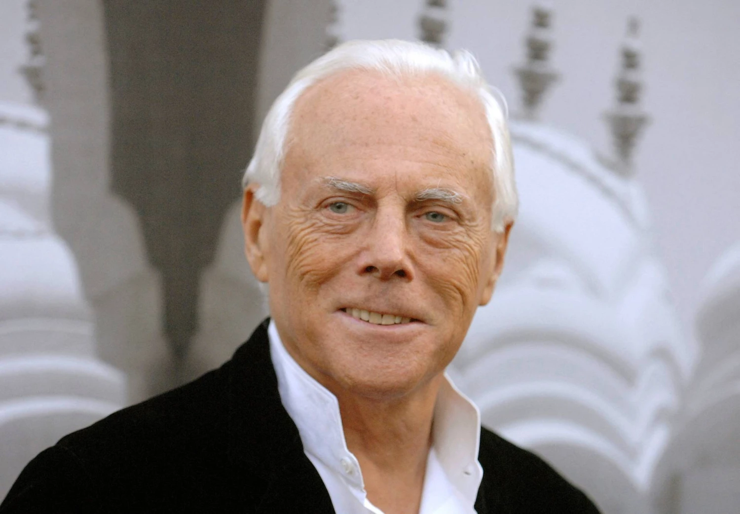 Mados dizaineris Giorgio Armani. Philo McCarteno („Reuters“) nuotr.