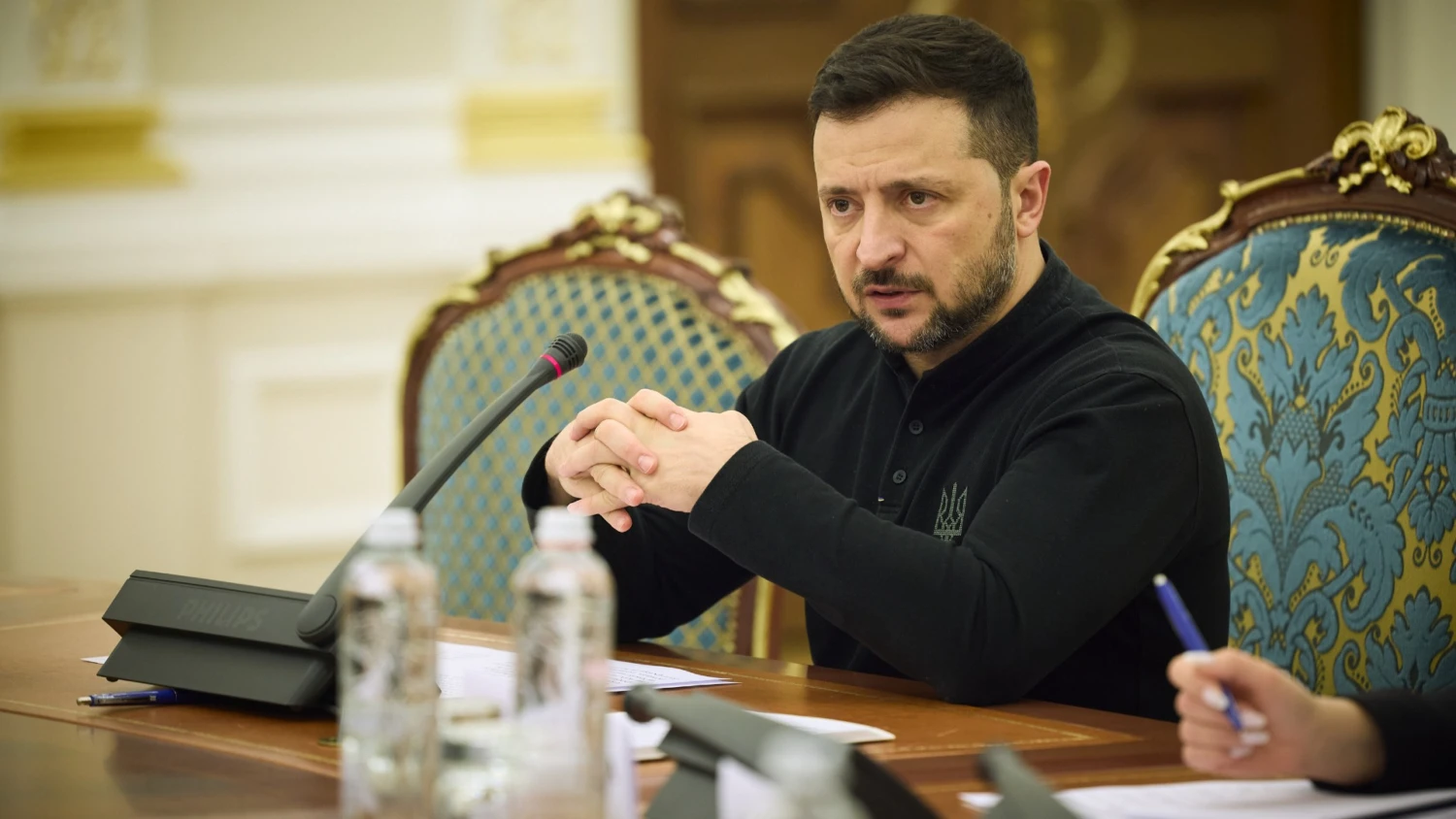 Ukrainos prezidentas Volodymyras Zelenskis. Ukrainos prezidentūros/(„Zuma Press Wire“/„Scanpix“) nuotr. 