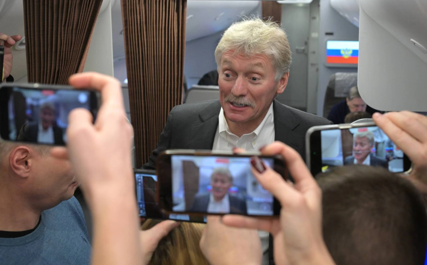 Dmitrijus Peskovas, Kremliaus atstovas spaudai. IMAGO/SNA / „Scanpix“ nuotr.