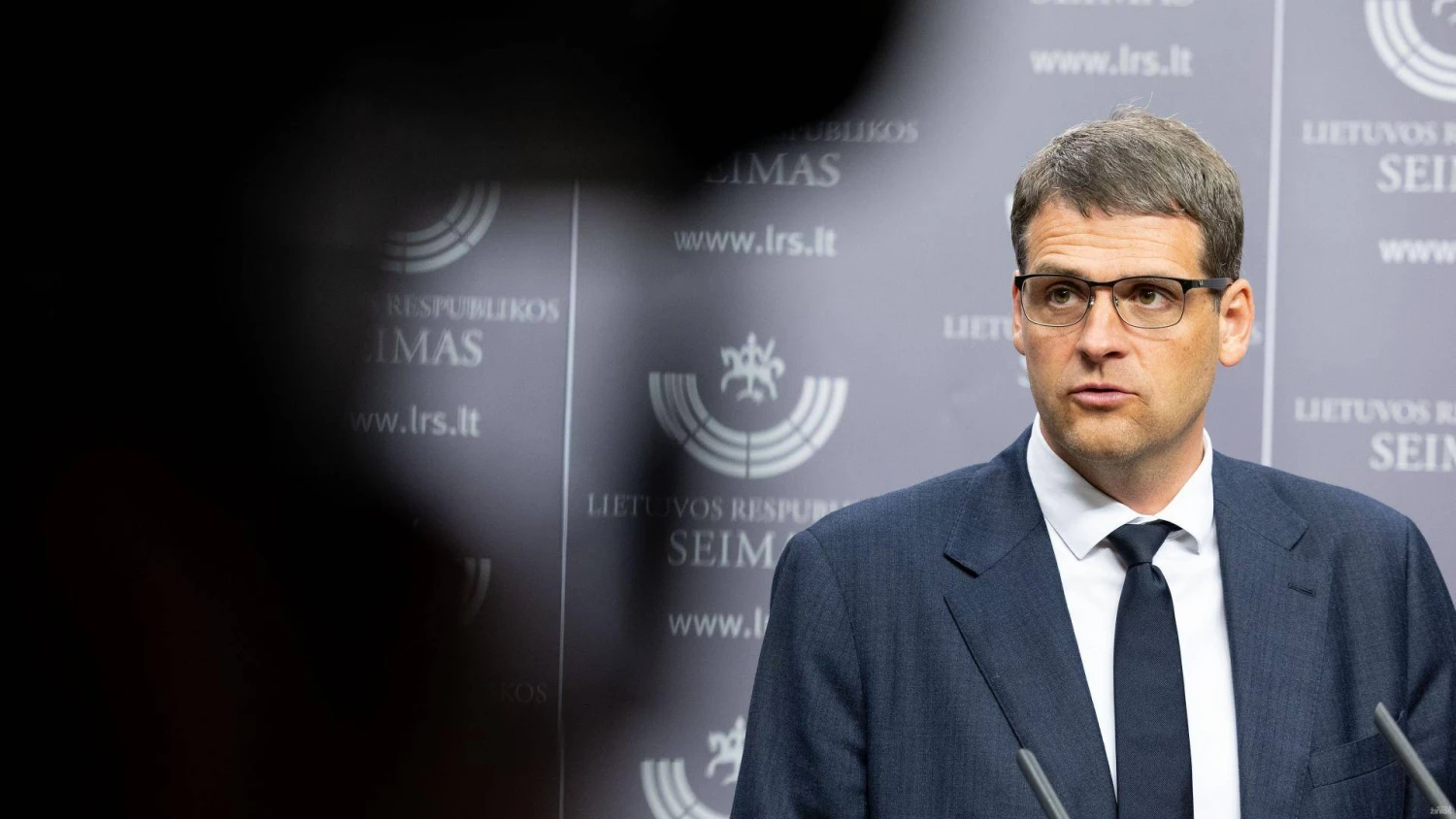 Remigijus Žemaitaitis, partijos „Nemuno Aušra“ lyderis, Seimo narys. Juditos Grigelytės (VŽ) nuotr.