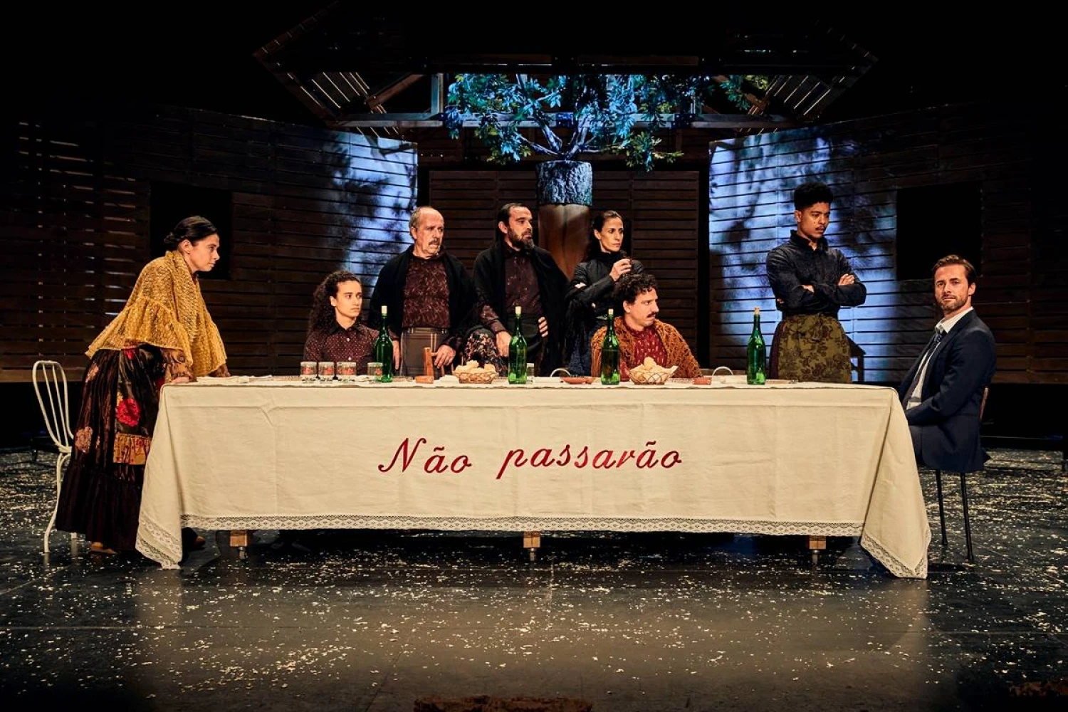 Scena iš „Sirenų“ festivalio spektaklio „Katarina ir fašistų žudymo grožis“. „Sirenų“ festivalio nuotr. 