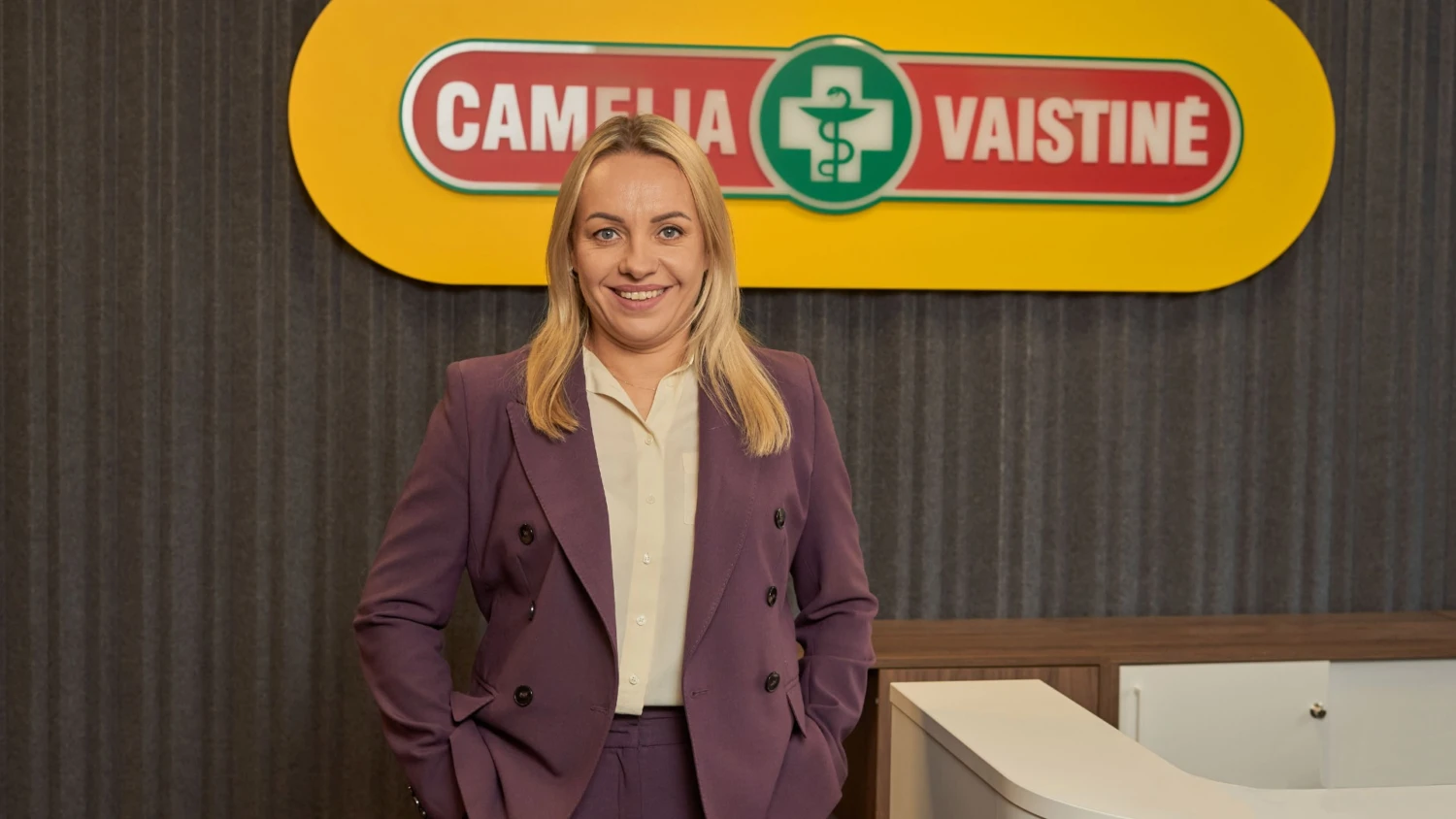 Kristina Veštortienė vaistinių tinklo „Camelia“ ir jį valdančios UAB „Nemuno vaistinė“ vadovė.