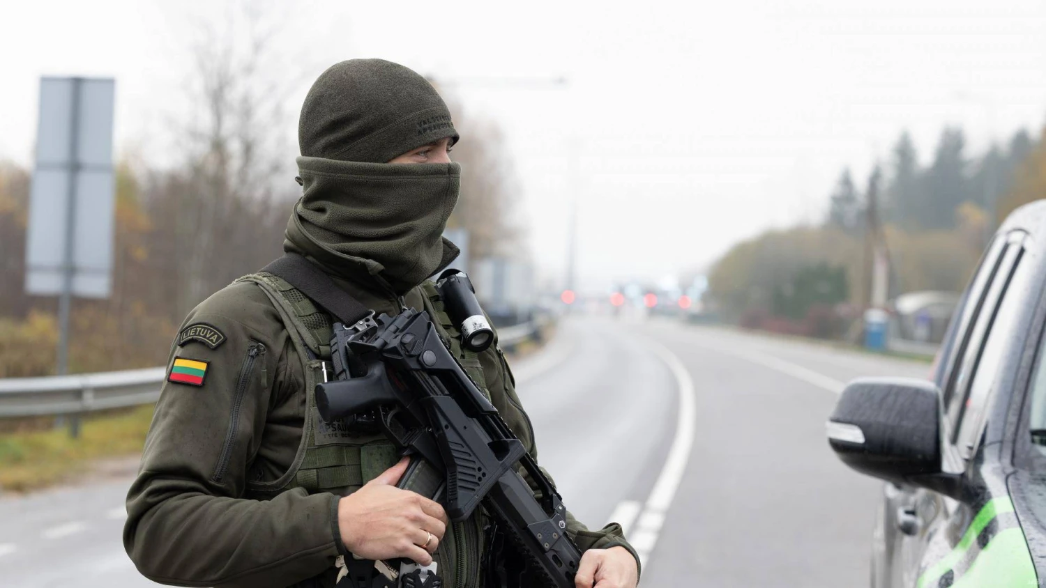 Pasienietis Medininkų pasienio punkte. Juditos Grigelytės (VŽ) nuotr.