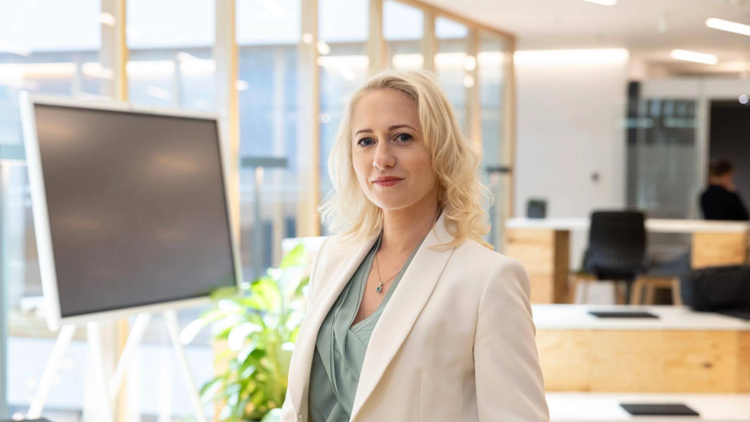 Eglė Dovbyšienė, SEB banko valdybos narė ir Mažmeninės bankininkystės tarnybos vadovė. Juditos Grigelytės (VŽ) nuotr.