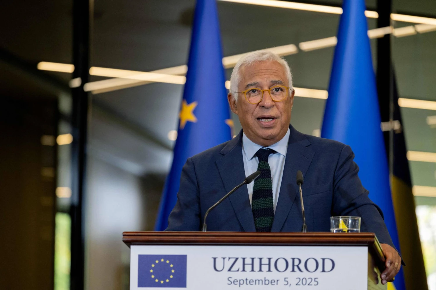 EVT pirmininkas Antonio Costa. Tetianos Dzhafarovos (AFP / „Scanpix“) nuotr. 