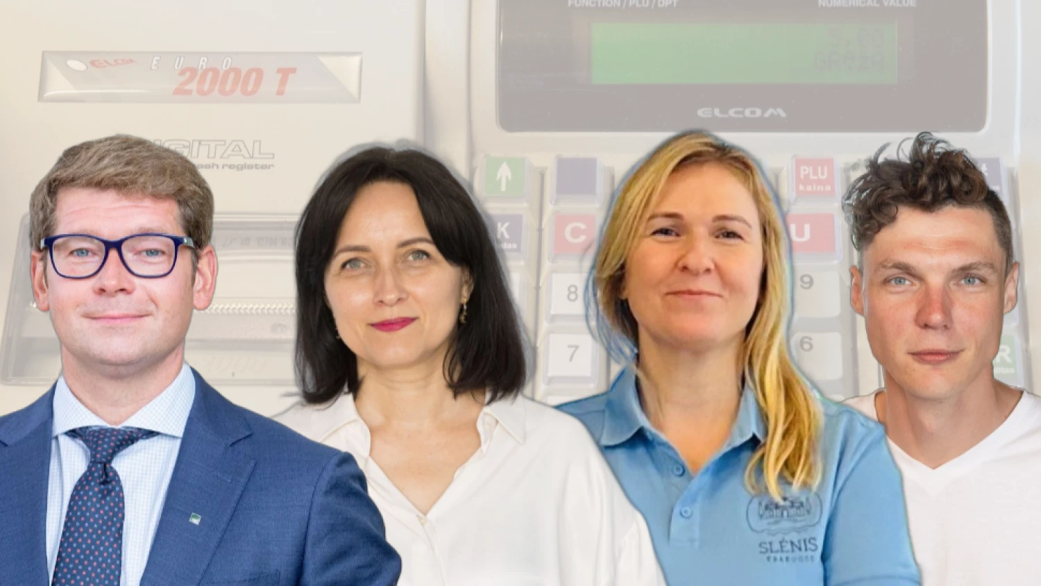 Iš kairės: Rolandas Puncevičius, VMI Operatyvios kontrolės departamento vadovas, Daiva Čibirienė, LSVVT valdybos narė, Rasa Tamošiūnaitė, UAB „Kempingas Slėnyje“, vadovė, Mantas Chodosevičius, „Paysera POS“ produkto vadovas. VŽ koliažas