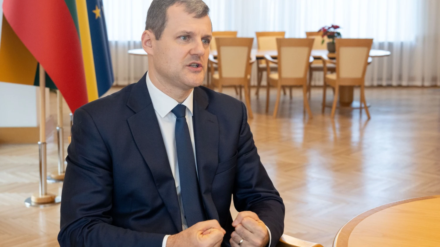 Gintautas Paluckas, premjeras. Juditos Grigelytės (VŽ) nuotr.