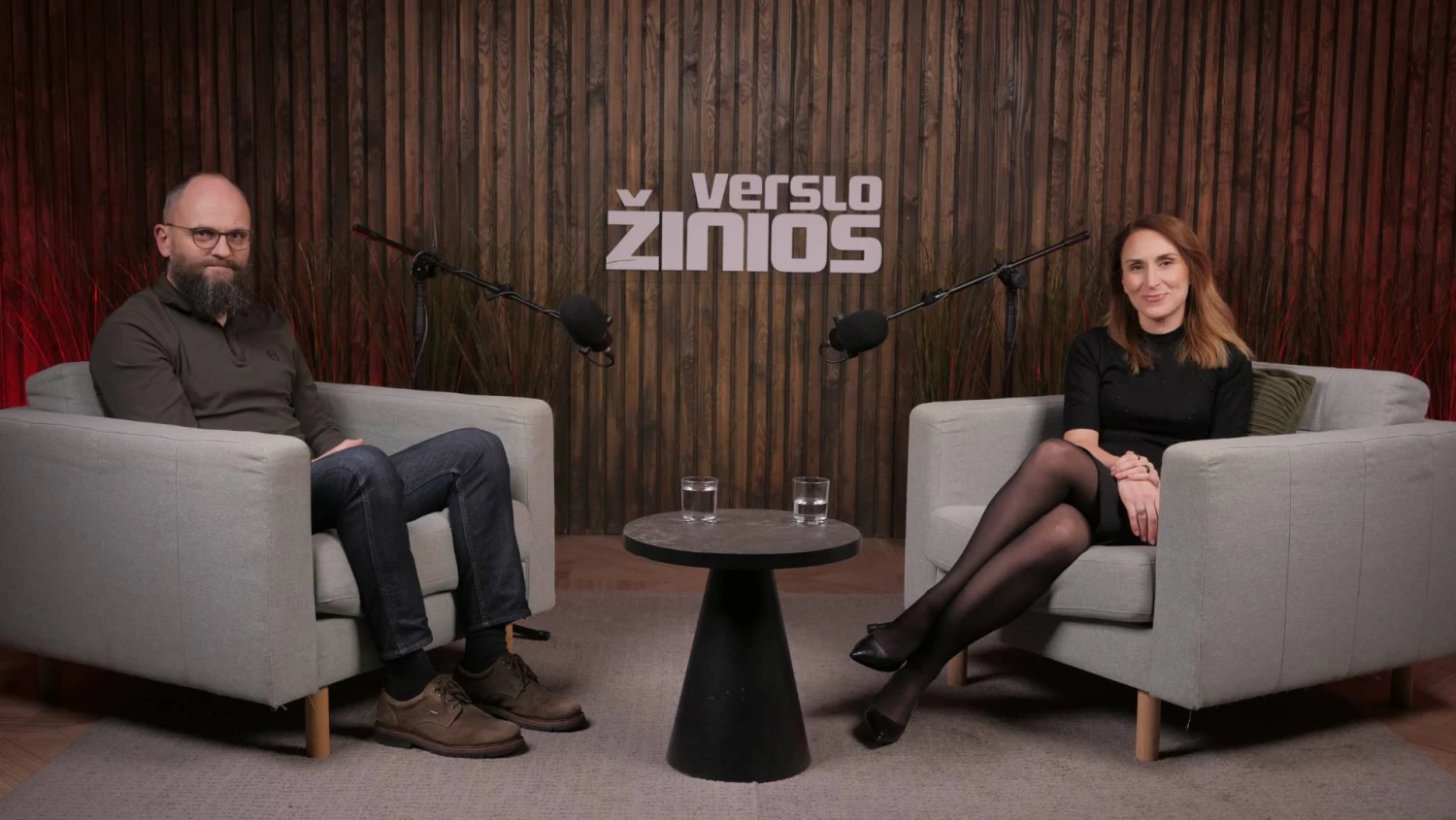 Moderatorius Ugnius Savickas ir Agnė Jonaitytė, advokatų kontoros NOOR partnerė.