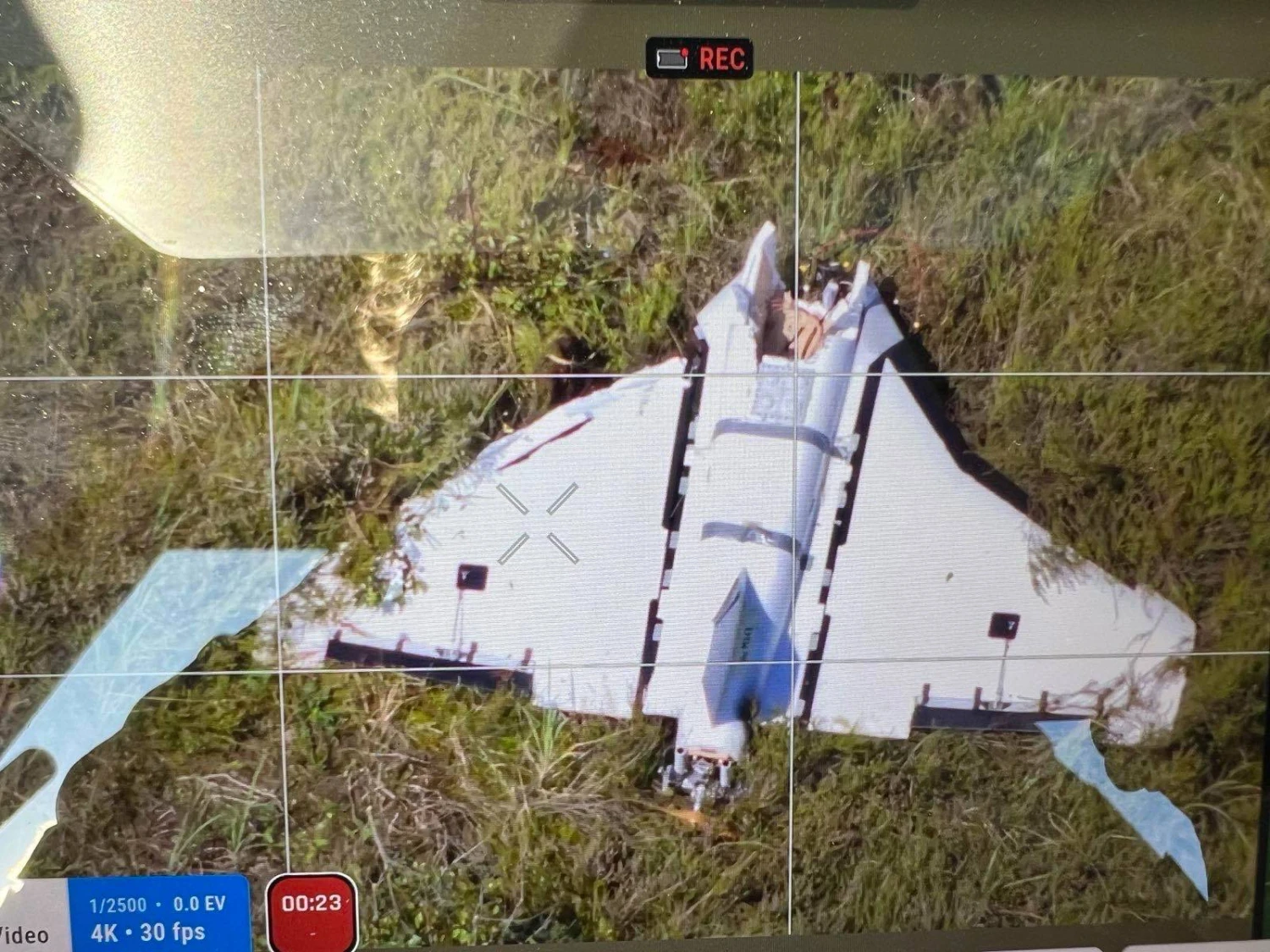 Gaižiūnų poligone rastas dronas. Lietuvos kariuomenės nuotr. 