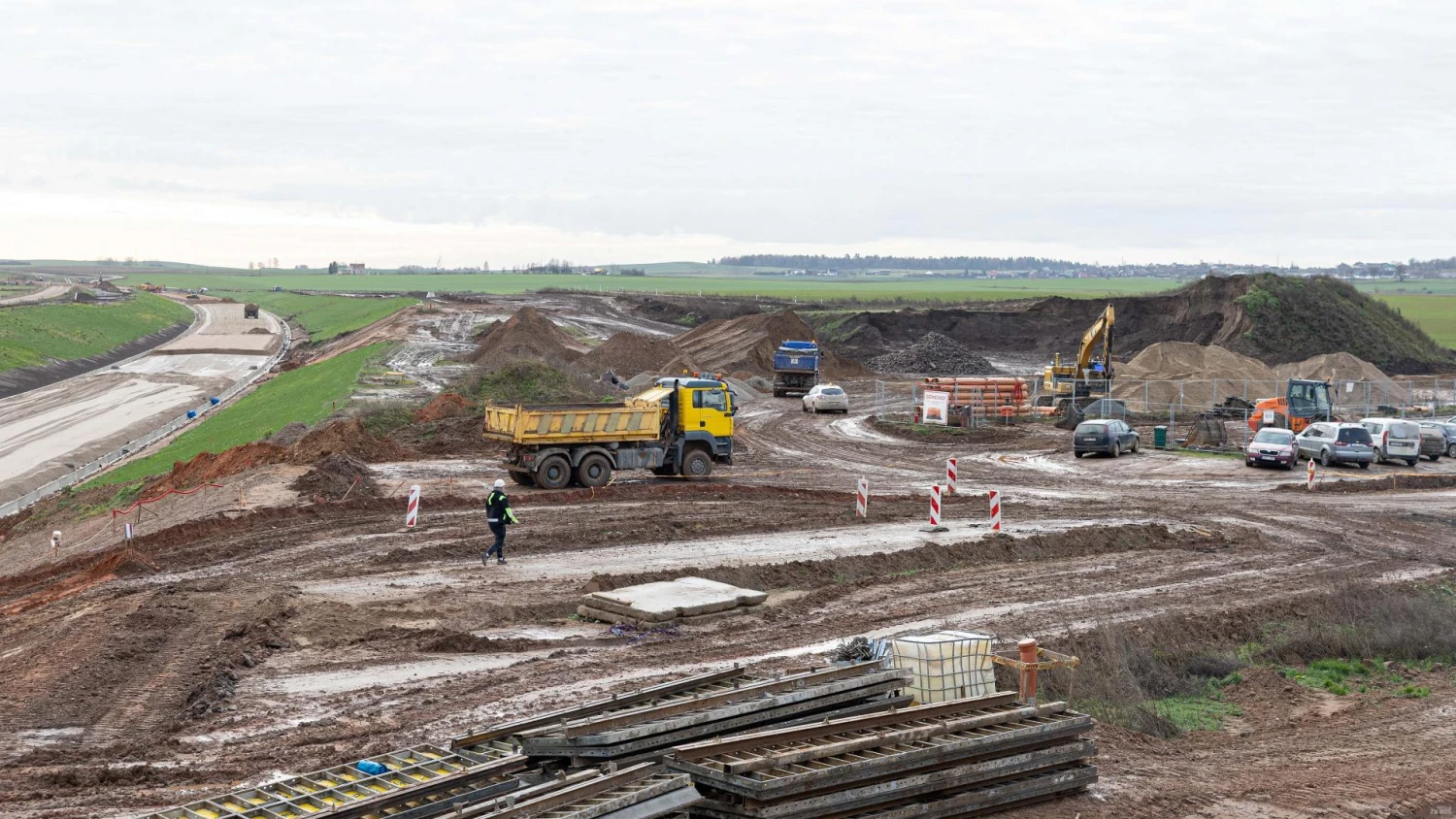 „Rail Balticos“ ruožo ties Jonava statybos. Juditos Grigelytės (VŽ) nuotr.