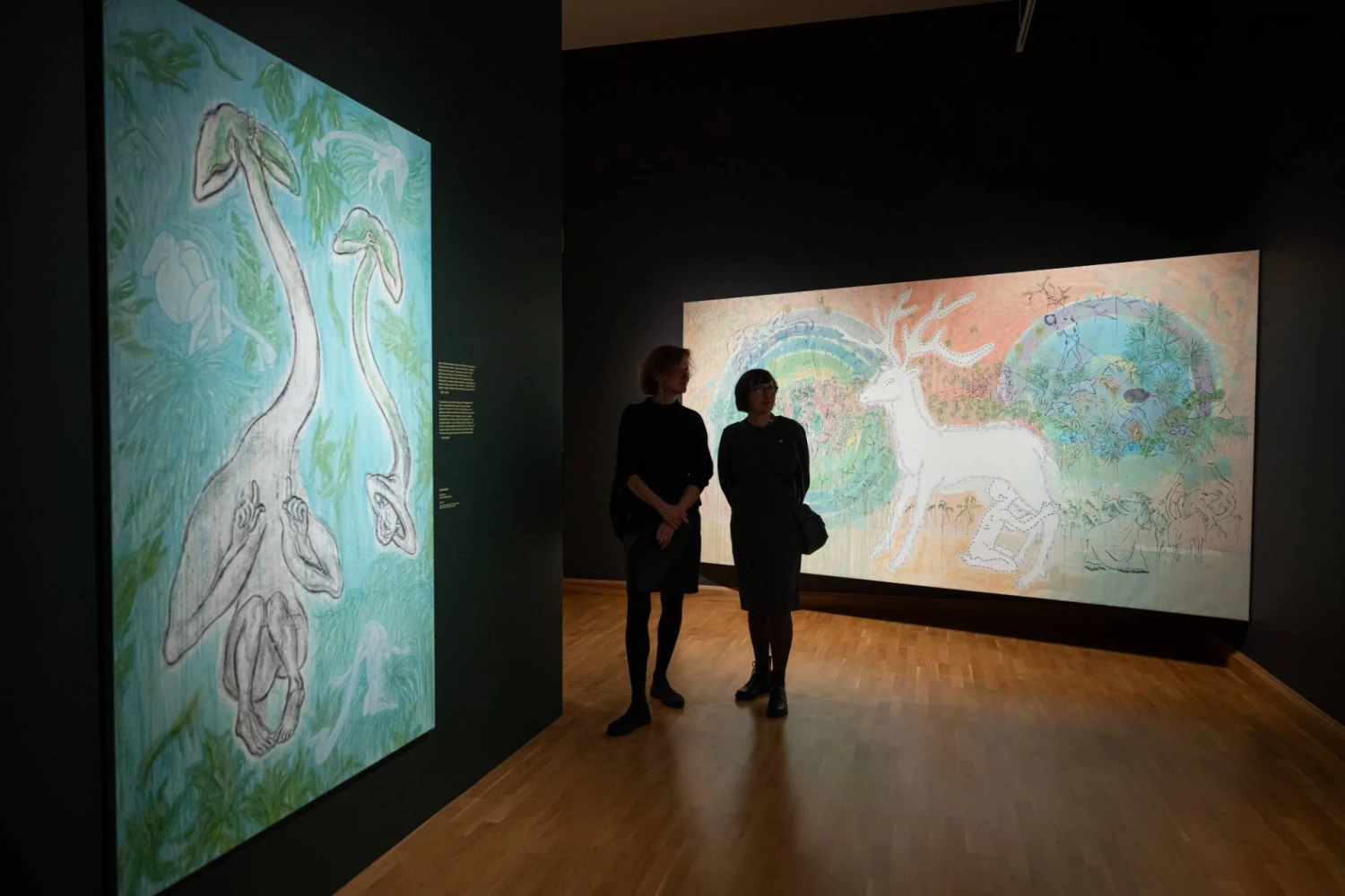 E. Kuckaitės darbai parodoje „Suaugę sapnai“. G. Grigėnaitės / LNDM  nuotr. 