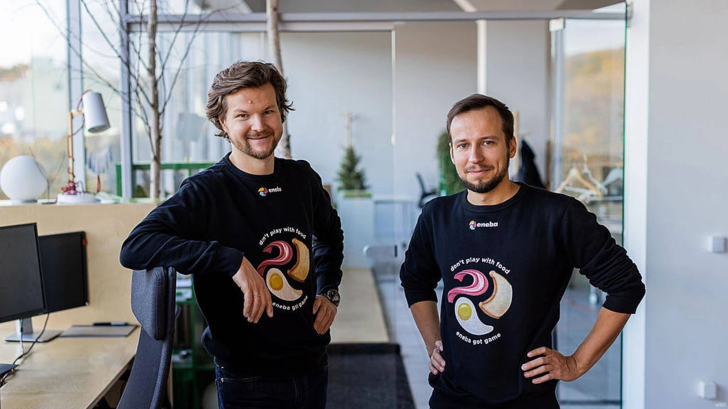Vytis Uogintas ir Žygimantas Mikšta „Enebos“ bendraįkūrėjai.  Įmonės nuotr.