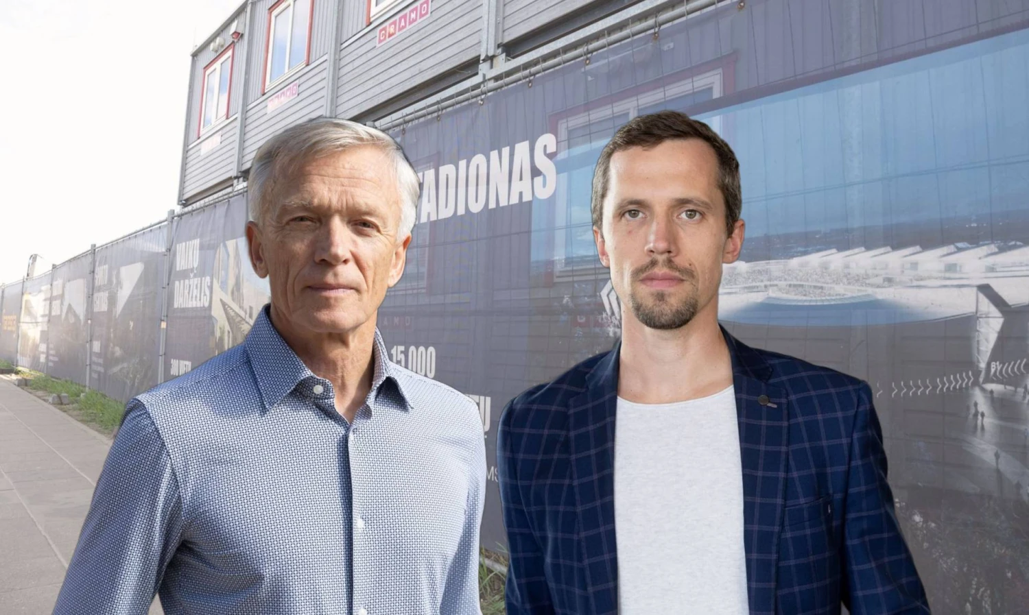 Arvydas Avulis, „Hanner“ valdybos pirmininkas, Tadas Grincevičius, UAB „Naresta“ vadovas. VŽ koliažas.