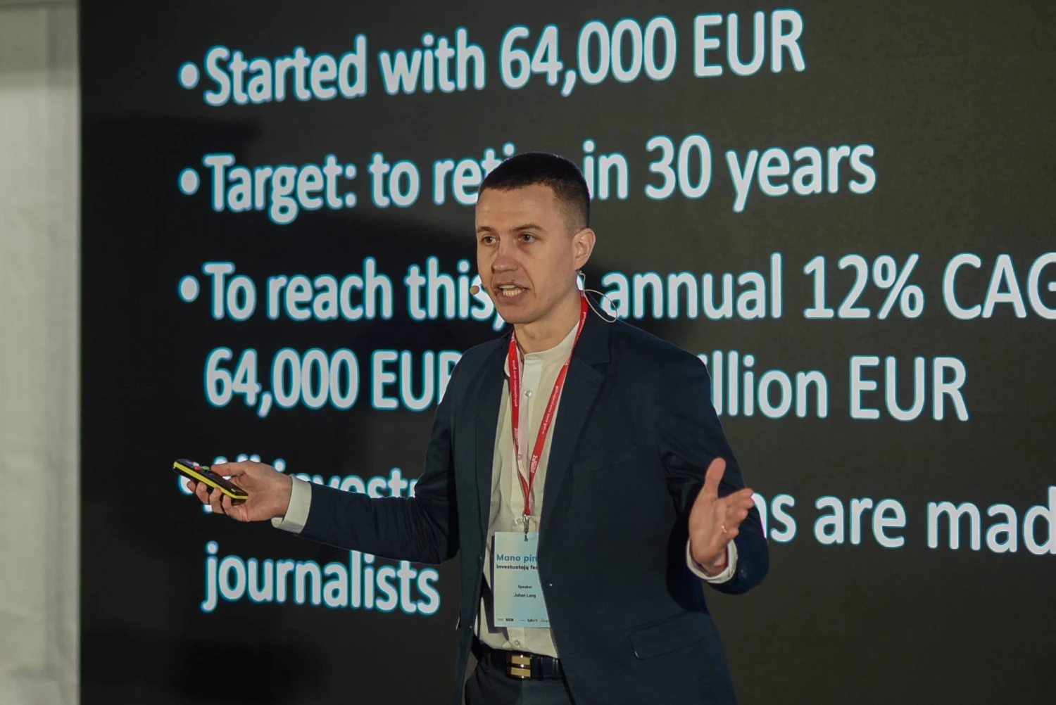 Juhanas Langas, estų verslo leidinio „Aripaev“ investavimo departamento vadovas. Ryčio Galadausko nuotr.