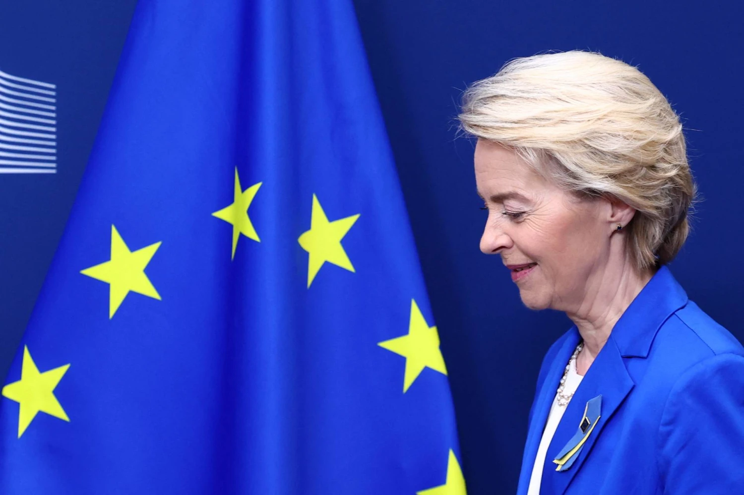 Europos Komisijos pirmininkė Ursula von der Leyen.  Yveso Hermano („Reuters“/„Scanpix“) nuotr. 