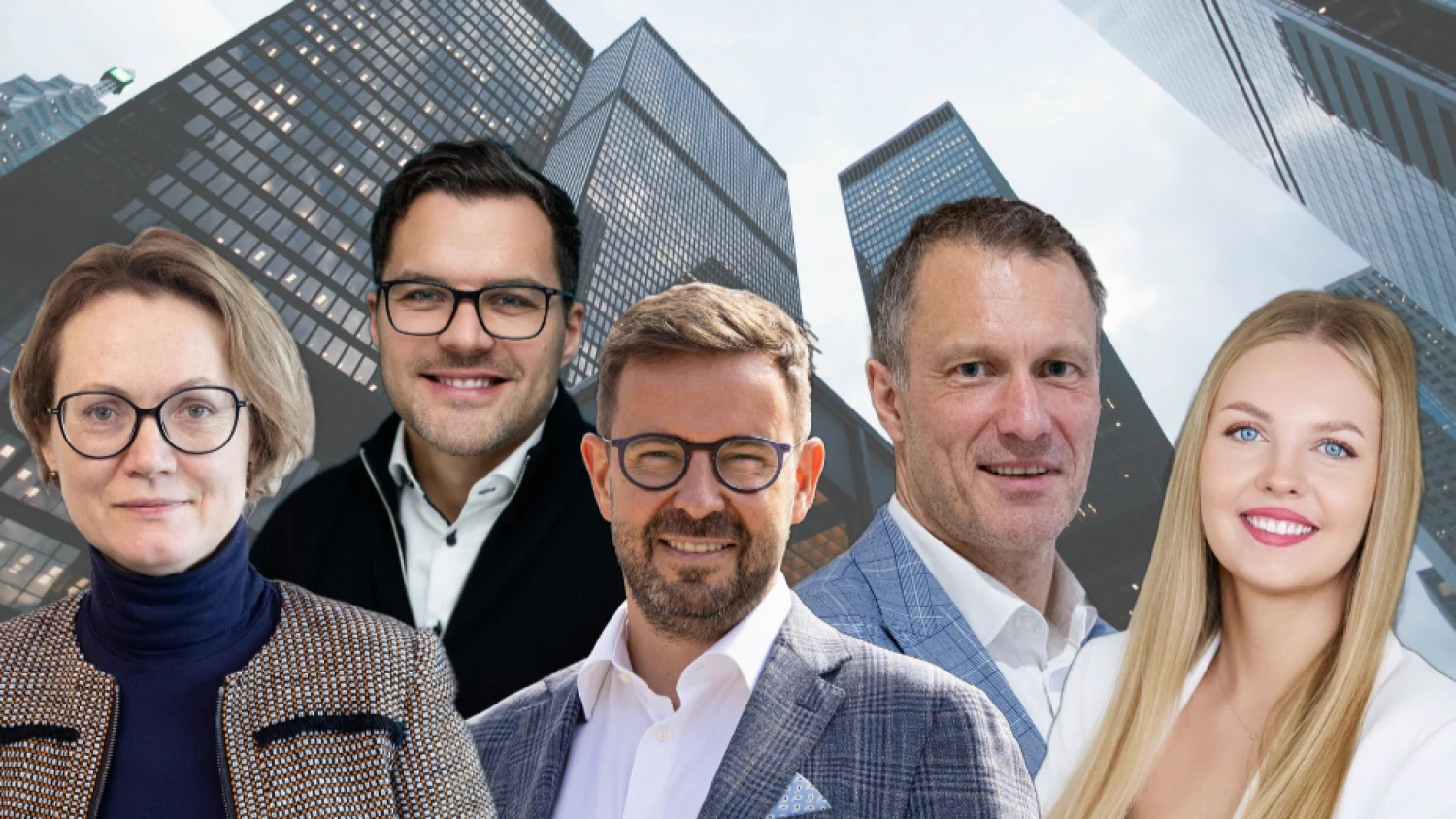 Iš kairės: R. Stragienė, Inovacijų agentūros vadovė, V. Šidlauskas, personalo paieškos bendrovės „Alliance for Recruitment“ partneris, Š. Dyburis, vadovų paieškos UAB „AIMS International Lietuva“ vadovaujantysis partneris, K. Valantinas, „Omniva LT“ vadovas, ir G. Sudentė, personalo atrankos bendrovės „People Link“ atrankų komandos vadovė. VŽ koliažas.