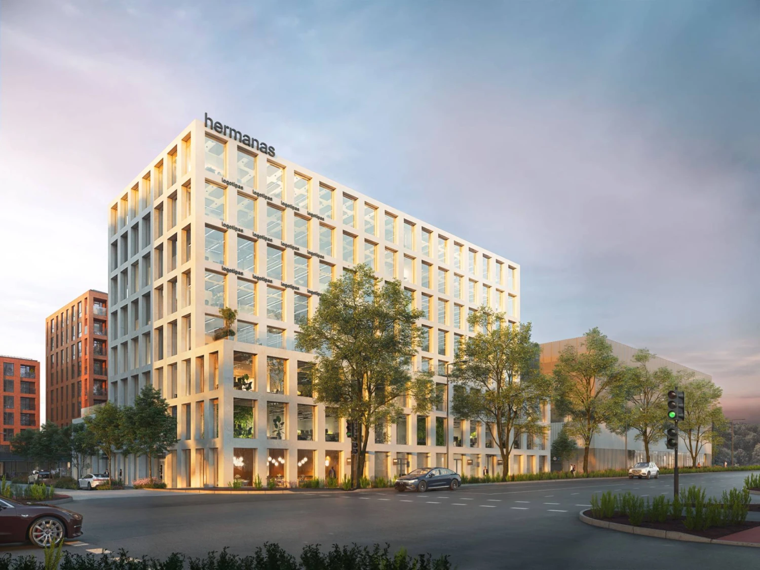 Bendrovės vizualizacija. Rolando Paleko architektų studija. 