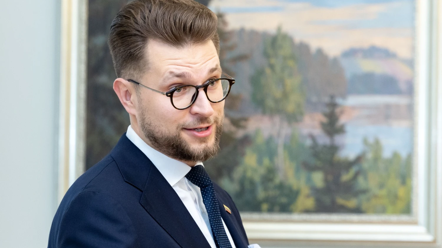 Lukas Savickas, ekonomikos ir inovacijų ministras. Juditos Grigelytės (VŽ) nuotr.