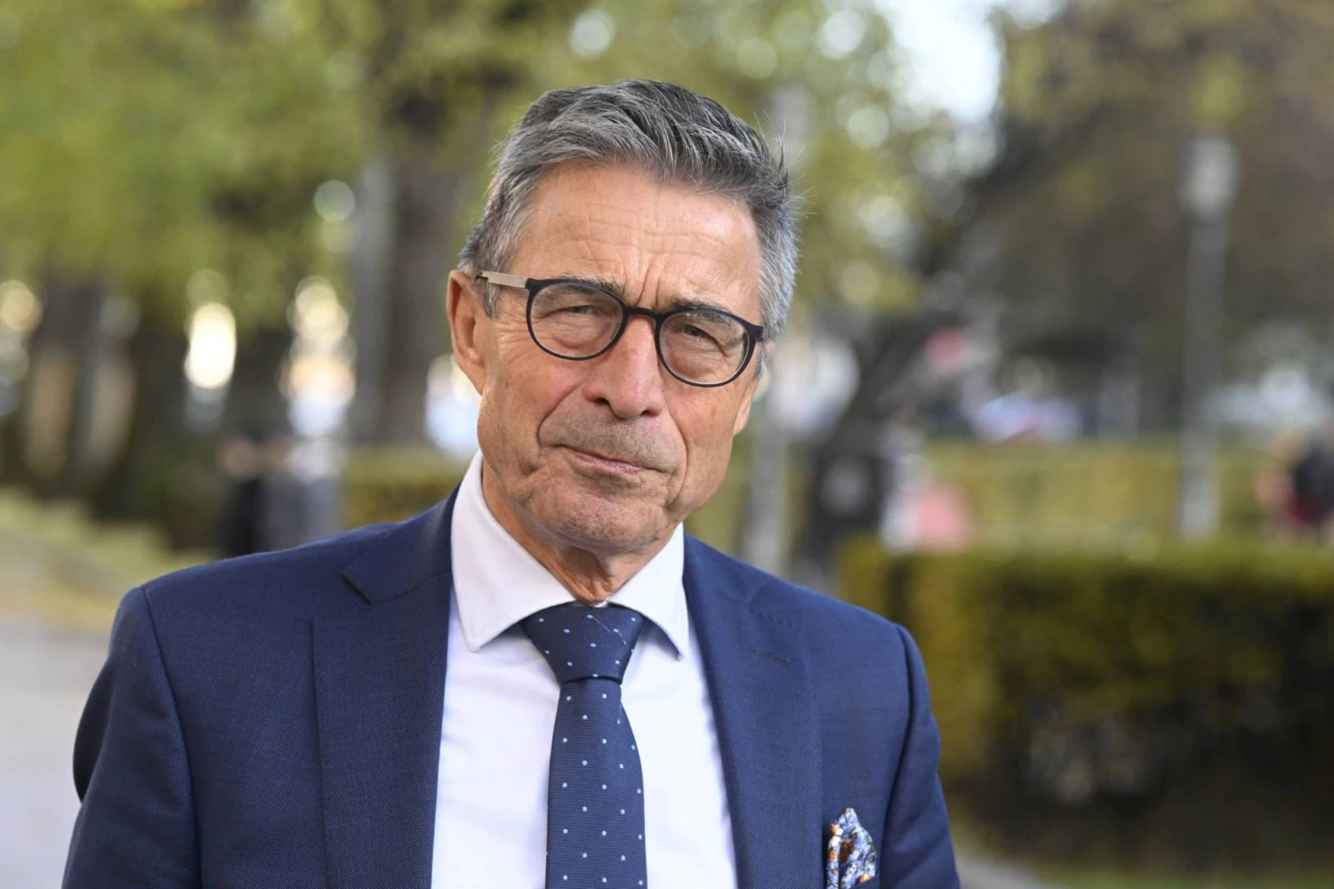 Andersas Fogh'as Rasmussenas, buvęs NATO generalinis sekretorius, bendrovės „Rasmussen Global“ įkūrėjas, Pasaulinės kosmoso tarybos pirmininkas. SIPA / „Scanpix“ nuotr. 