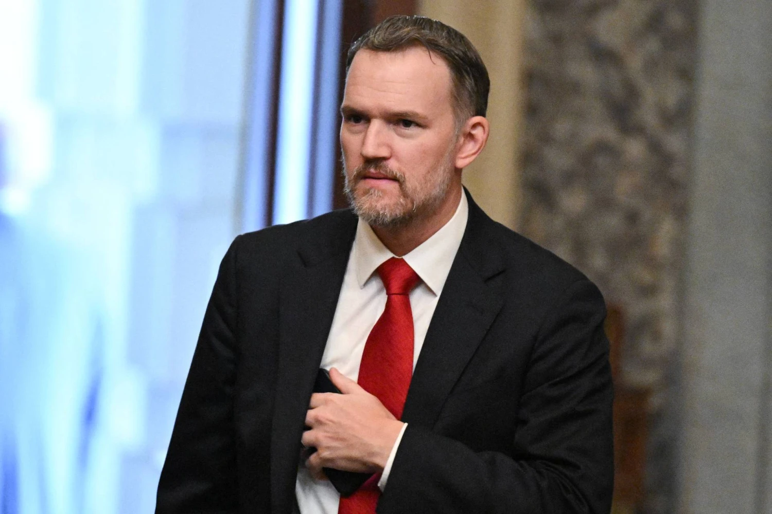 JAV prekybos atstovas Jamiesonas Greeras. Drew Angererio (AFP / „Scanpix“) nuotr.