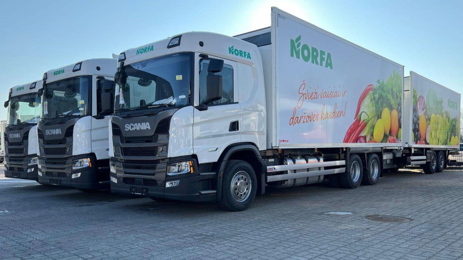 „Norfa“ investavo 5 mln. Eur į naujus sunkvežimius: sumažėjo tarša, padidėjo efektyvumas, pagerėjo sąlygos vairuotojams