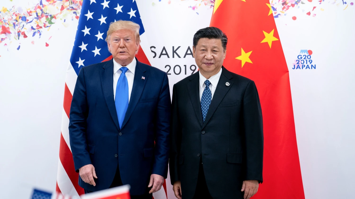 Donaldas Trumpas, išrinktasis JAV prezidentas, ir Xi Jinpingas, Kinijos prezidentas 2017 m. vykusio susitikimo metu. Erin Schaff („The New York Times“) nuotr.