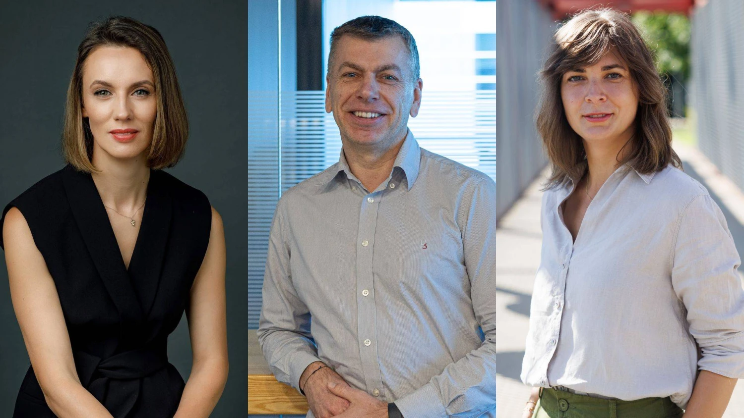 Iš kairės: G. Vaitiekūnaitė-Urbanovič, „HR Hint Online“ vadovė, V. Šiugždinis, MELP bendrakūrėjis, ir G. Buinickaitė, organizacijų lektorė, pranešėja ir psichologė. VŽ koliažas.