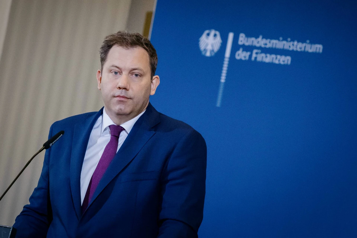 Vokietijos finansų ministras Larsas Klingbeilis. Sebastiano Rau („picture alliance“ / BMF / „photothek.de“ / „Scanpix“) nuotr. 