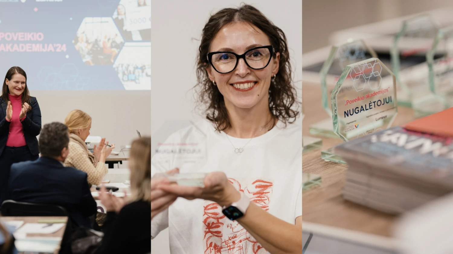 Viktorija Bražiūnaitė, Lietuvos socialinio verslo asociacijos (LISVA) vadovė, Rita Juškytė, VšĮ „Unikalus šokis“ vadovė. VŽ koliažas