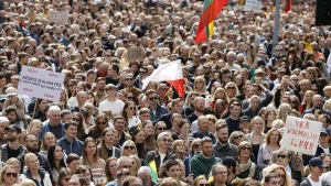 Protestas prie Seimo. Juditos Grigelytės (VŽ) nuotr.