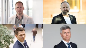 Ernestas Šeženis, „Conres LT“ direktorius, Arvydas Markevičius, „Infes“ generalinis direktorius, Tomas Stukas, AB „PST Group“ vadovas, Dalius Gedvilas, Lietuvos statybininkų asociacijos prezidentas. VŽ koliažas.