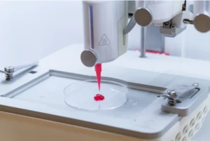 3D biotechnologinio spausdinimo technologija. Lenkšiopingo universiteto nuotr.