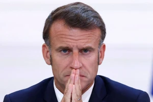 Prancūzijos prezidentas Emmanuelis Macronas. Tomo Nicholsono (AFP /„Scanpix“) nuotr. 