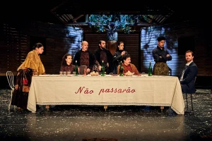 Scena iš „Sirenų“ festivalio spektaklio „Katarina ir fašistų žudymo grožis“. „Sirenų“ festivalio nuotr. 