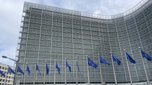 Europos Komisijos pagrindinė būstinė Briuselyje (Berlaymont pastatas). null