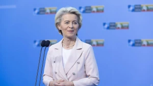 Ursula von der Leyen, Europos Komisijos pirmininkė.  Juditos Grigelytės (VŽ) nuotr.