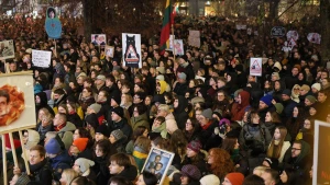 LRT protestas Nepriklausomybės aikštėje. Vladimiro Ivanovo (VŽ) nuotr.