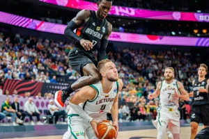 Dennisas Schroderis ir Tadas Sedekerskis. Eriko Ovcarenko (BNS) nuotr.