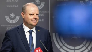 Saulius Skvernelis, Demokratų sąjungos „Vardan Lietuvos" pirmininkas, buvęs Seimo pirmininkas. Juditos Grigelytės (VŽ) nuotr.
