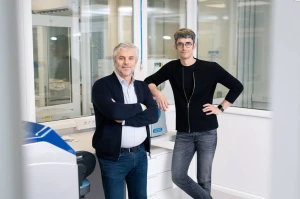 Iš kairės: Gintautas Gylys ir Tautvydas Gylys, UAB „Imunodiagnostika“ įkūrėjai. Bendrovės nuotr.