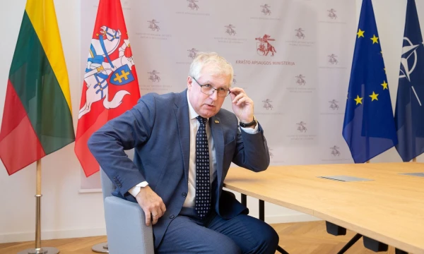Arvydas Anušauskas, krašto apsaugos ministras. Juditos Grigelytės (VŽ) nuotr.