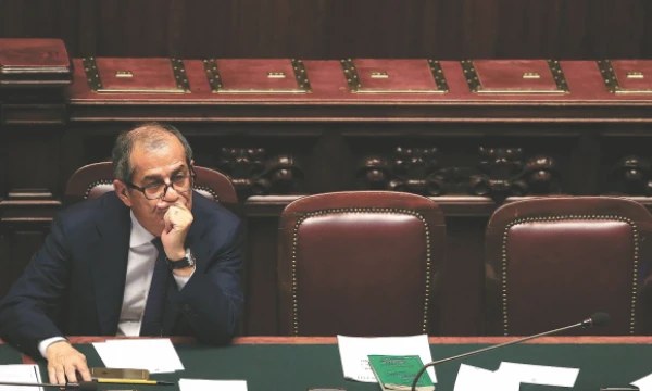 Giovanni Tria, Italijos ekonomikos ministras. Tony Gentile („Reuters“ / „Scanpix“) nuotr.