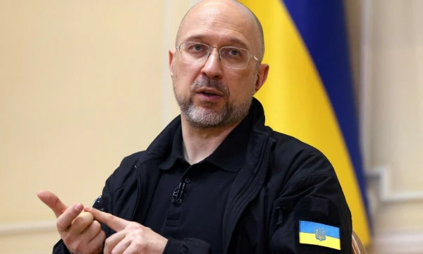 Ukrainos premjeras Denysas Šmyhalis. Anatolijaus Stepanovo (AFP / „Scanpix“) nuotr.