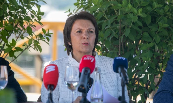 Lietuvos viešbučių ir restoranų asociacijos vadovė Evalda Šiškauskienė. Juliaus Kalinsko („15min.lt“/„Scanpix“) nuotr. 
