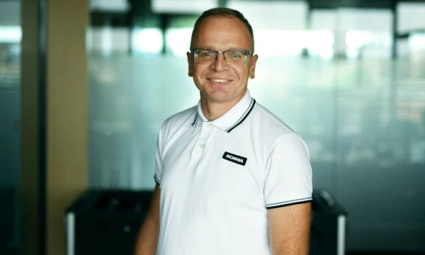 „Scania Lietuva“ generalinis direktorius Darius Snieška. Nuotr. Ryčio Galadausko.