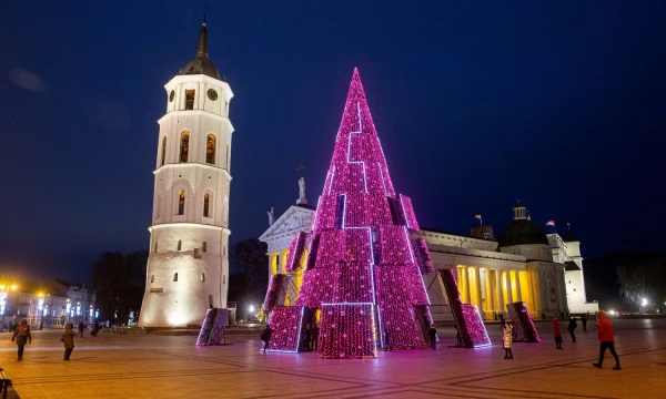 Kalėdinė eglutė Vilniaus Katedros a. Juditos Grigelytės (VŽ) nuotr.