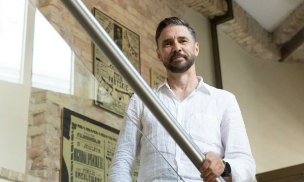 Dr. Simonas Strelcovas, Vilniaus Gaono žydų istorijos muziejaus direktorius. Juditos Grigelytės (VŽ) nuotr.