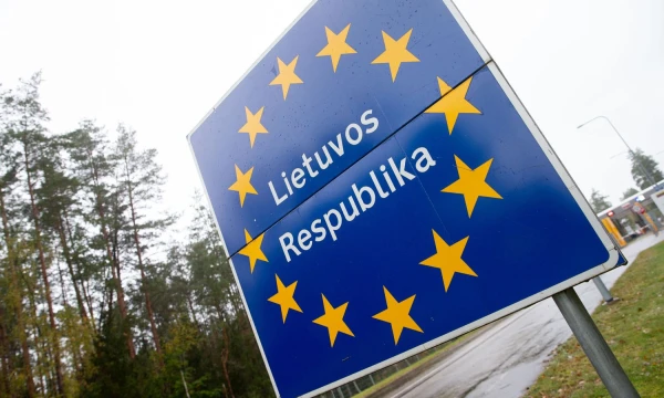 Latežerio pasienio kontrolės punktas ties Baltarusija. Juditos Grigelytės (VŽ) nuotr.