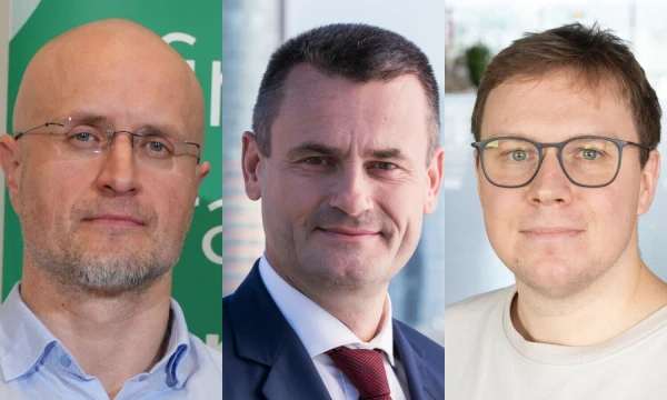 Darius Andriukaitis, LB Kredito ir draudimo paslaugų priežiūros skyriaus vyriausiasis teisininkas, Giedrius Rimša, Gyvybės draudimo įmonių asociacijos vadovas, Tautvydas Marčiulaitis, fondų valdymo įmonės „Milvas“ partneris ir fondų valdytojas. „Mano pinigų“ koliažas.